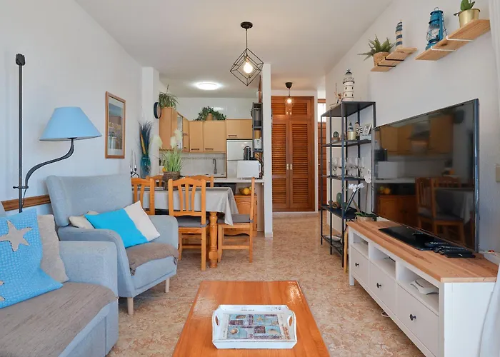 Sun&relax Apto 2dormitorios 6-7pwifi&piscina Апартаменты *